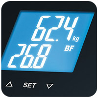 CANTAR DE DIAGNOZA BEURER BF750 indica RMA, RMB in kcal, max 150kg, senzor vibratie, greutate 2,1kg 