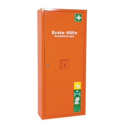 Dulap de prim ajutor cu targa Kombi Safe pentru targi dublu pliante, portocaliu, continut personalizat - Sohngen Germania 